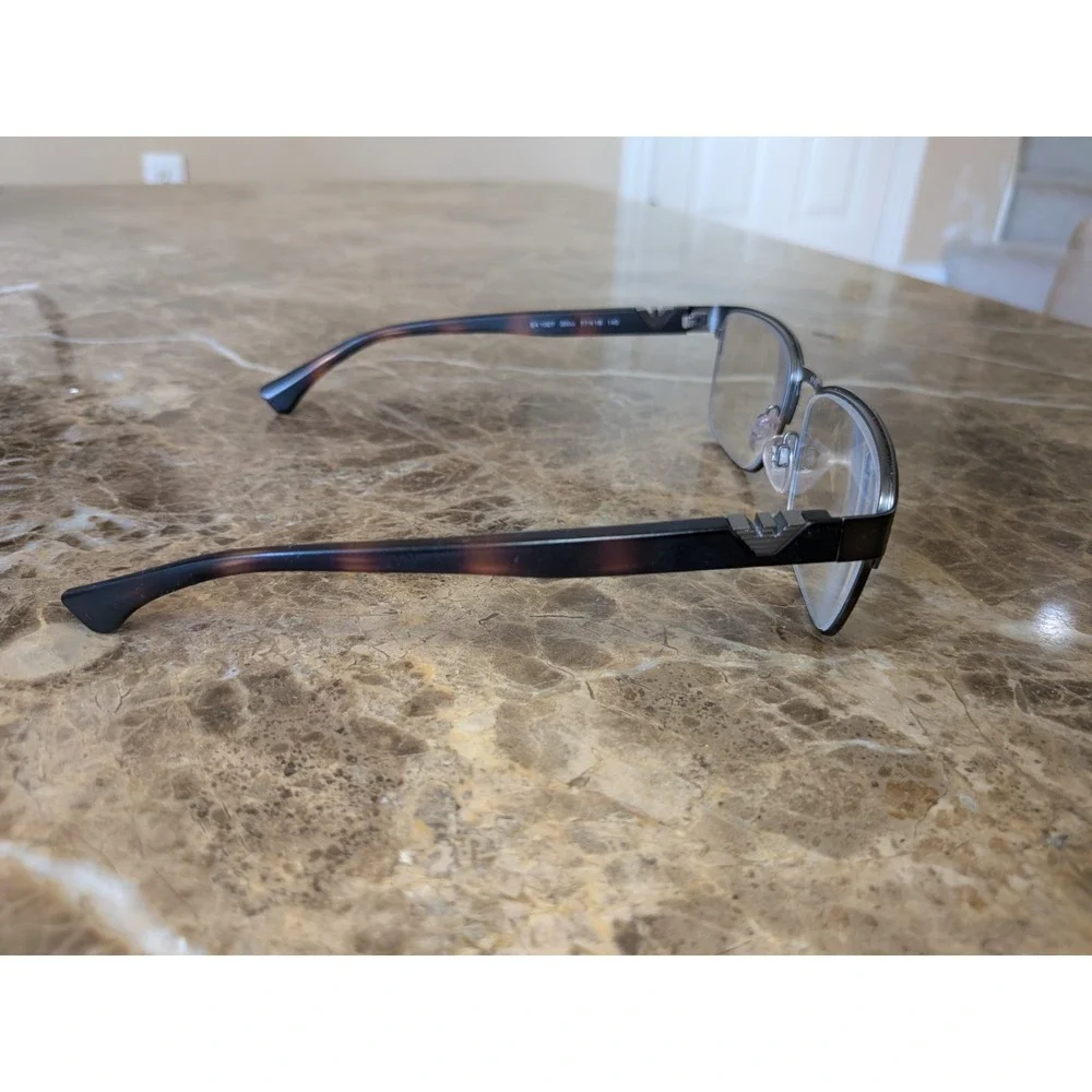 Emporio Armani EA1027 3003 Eyeglasses Full Rim Rectangular Frames 57-18-140